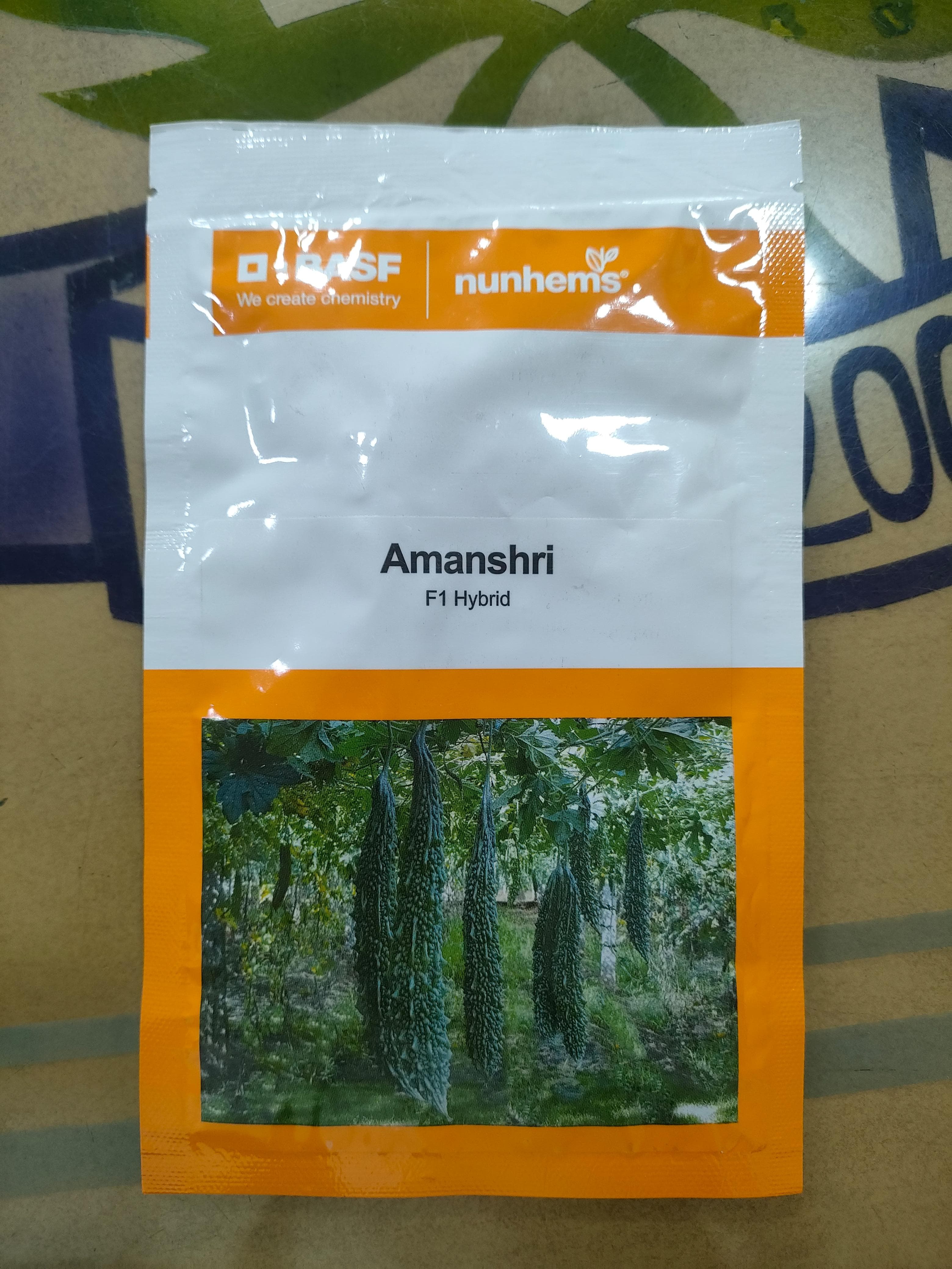 AMANSHRI F1 Hybrid Bitter Gourd Seeds | 22g ( 100N ) | BASF Nunhems